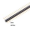 uxcell 20Pcs 2mm Pitch 40P Single Row Straight Connector Pin Header Strip for Prototype Shield view 3