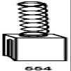 Asein Carbon Brushes 0199.26 for Powertools - 0.20x0.31x0.53'' - 5x8x13.5mm