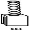 Asein Carbon Brushes 0199.26 for Powertools - 0.20x0.31x0.53'' - 5x8x13.5mm view 1