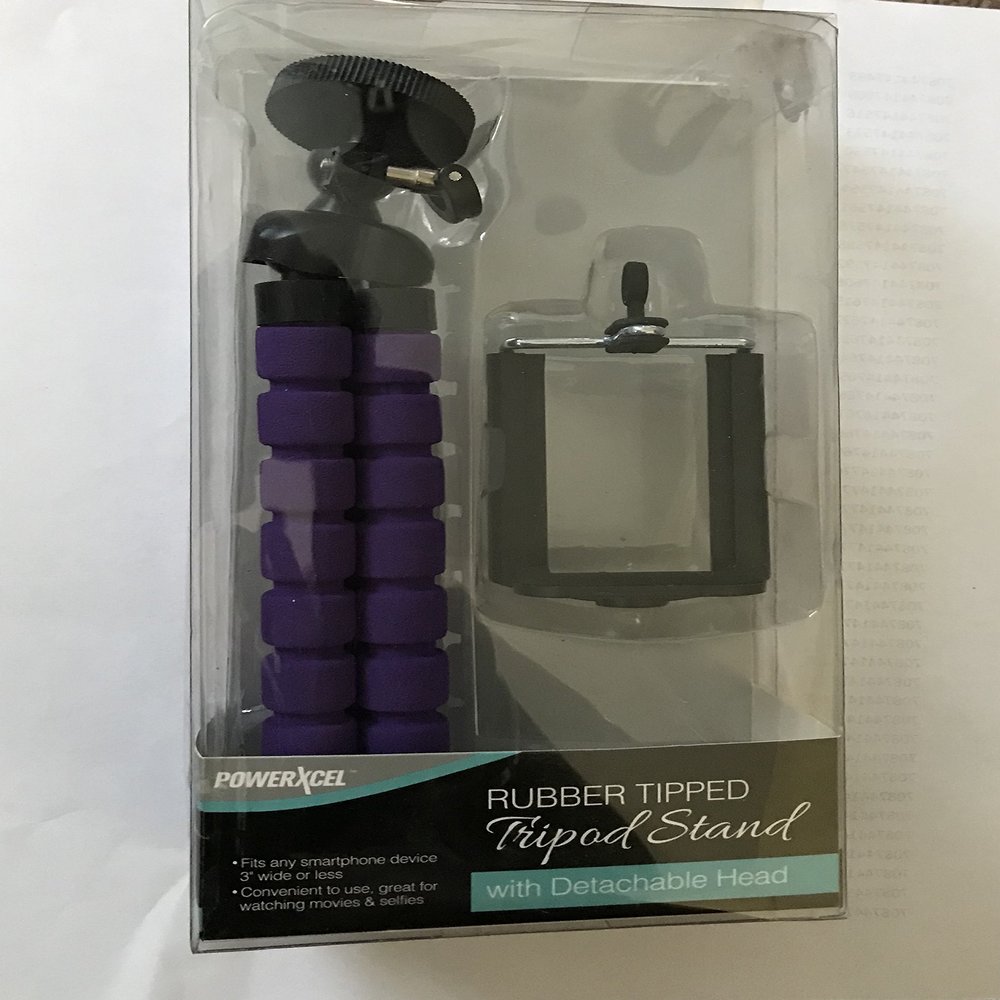 Powerxcel Rubber Tipped Tripod Stand w Detachable Head