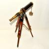 Humaira Nauticals Vintage Navy Marine Brass Telescope with Wooden Tripod Stand A455 view 2