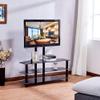 Trustiwood Floor TV Stand with Mount,3-in-1 Flat Panel Entertainment Stand for 32 to 65 inch Plasma LCD LED Flat or Curved Screen TVs Components view 2