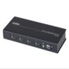 Aten 4 Port USB KVM Switch 4-Port USB KM Switch, Black, CS724KM-AT (4-Port USB KM Switch, Black) view 1