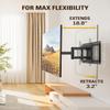 Mounting Dream Sliding TV Wall Mount for 42-86" TVs, Full Motion Articulating Dual Arms, Easy TV Centering, Max VESA 600x400mm, 132 lbs, MD2198 view 4