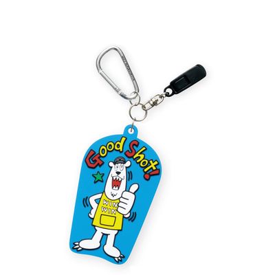 WINWIN Style Caddy Bear/Good Shot! Putter Catcher Rubber Type PC-122 Unisex PC-122 Blue Uses: Putter Catcher & Name Tag
