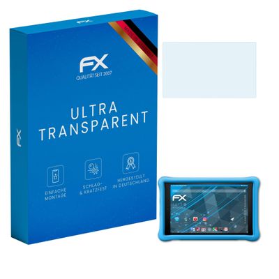 atFoliX Screen Protection Film compatible with Amazn Fre HD 10 Kids Edition 2018 Screen Protector, ultra-clear FX Protective Film (2X)