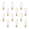 Holiday Joy C7 Bulbs Clear 7 Watt Candelabra Base E12 Window Candle view 1