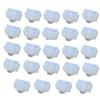 Antrader 24 Pcs Silicone Ethernet Hub Port RJ-45 Anti Dust Cover Cap Protector Plug,White view 1