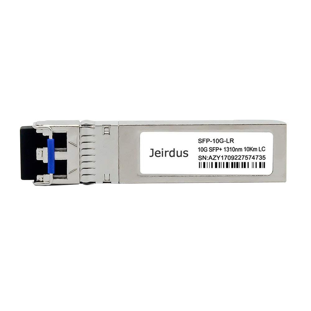 Jeirdus for Intel E10GSFPLR, 10G SFP LR SFP+ Transceiver Module, 10GBase-LR (SMF, 1310nm, 10KM, LC, DDM)