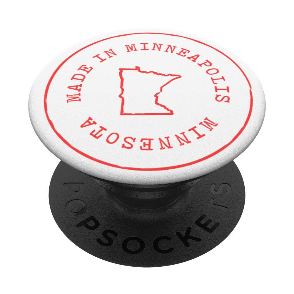 Minnesota Home, Minneapolis, MN, Minnesota Vintage Map PopSockets PopGrip: Swappable Grip for Phones & Tablets