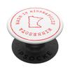 Minnesota Home, Minneapolis, MN, Minnesota Vintage Map PopSockets PopGrip: Swappable Grip for Phones & Tablets