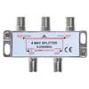 Cables Direct Online 4 Way Bi-Directional 5-2300 MHz Indoor and Outdoor Waterproof Coaxial Antenna Splitter for RG6 RG59 Coax Cable Satellite HDTV (4 Ports) view 1
