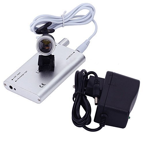 BoNew 3W Portable Head Light Silver for Binocular Optical Glass Loupe