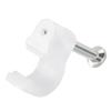 uxcell Circle Cable Clip Nail Coaxial Tacks Wire Clips 12mm White 200pcs view 3