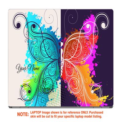 Decalrus - Protective Decal for The HP Envy X360 15M-CN0011DX (15.6" Screen) Laptop with Customized Name HPenvyX360_15M-Name2