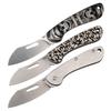 MecArmy Slipjoint Edc Pocket Folding Knife, Swedish ANDVIK 12C27 Steel Blade with Hollowed-out Drop Design & Pocket Clip, Outdoor Portable Utility Knife for Camping Fishing Hunting- Grass Leaf Pattern view 3