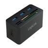 LogiLink Compatible Hub USB 3.0 avec lecteur de Carte All-in-One, Noir view 1