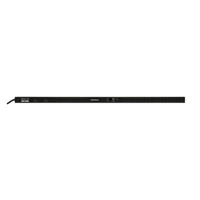 CyberPower PDU81102 Switched Metered Outlet PDU, 100-120V/30A, 24 Outlets, 0U Rackmount, Black