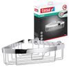 tesa Aluxx Corner Shower Basket, high Gloss Chromed Aluminum, self-Adhesive, Adhesive mounting Technology, 87mm x 205mm x 210mm view 1