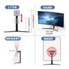 Single Monitor Desk Mount Tall Monitor Stand for 32" 34" Monitor Freely Adjustable Computer Desk Mount, Articulating VESA 100*100 Mounting Base, up to14.3lbs - 17.6lbs Lifting Stand Increase Frame Left and Right Rotation Vertical Screen view 4
