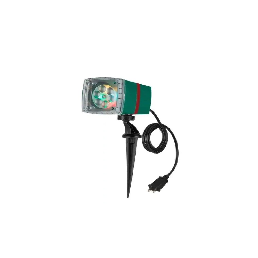 Gemmy Projection LED Whirl-A-Motion - Green Monster, Deer, and Candy Cane