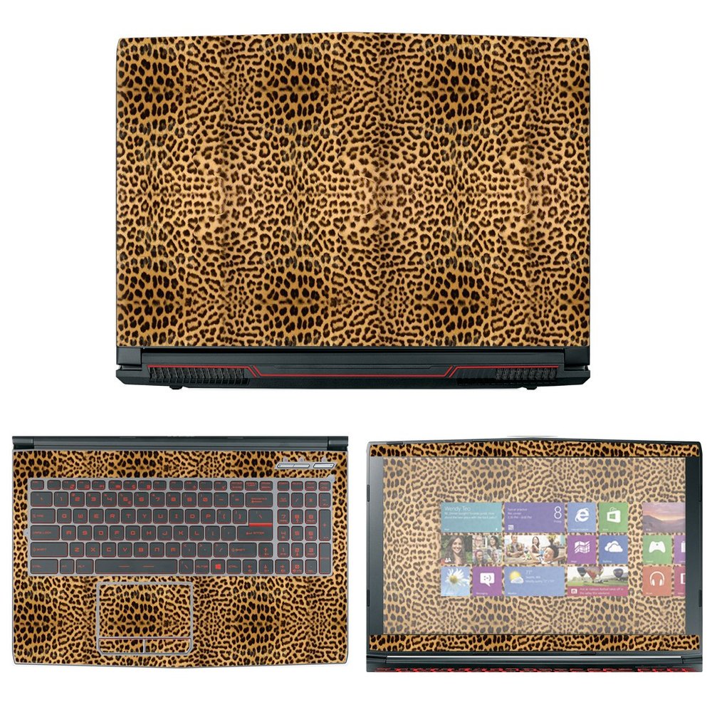 Decalrus - Protective Decal Leopard Skin Sticker for MSI GV62 (15.6" Screen) case Cover wrap MSgv62_15-187