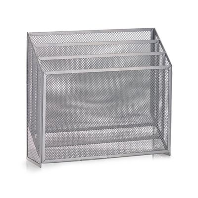 Newspaper Stand Mesh, Silver, ca. 32 x 9 x 29, 5 cm