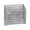 Newspaper Stand Mesh, Silver, ca. 32 x 9 x 29, 5 cm view 1