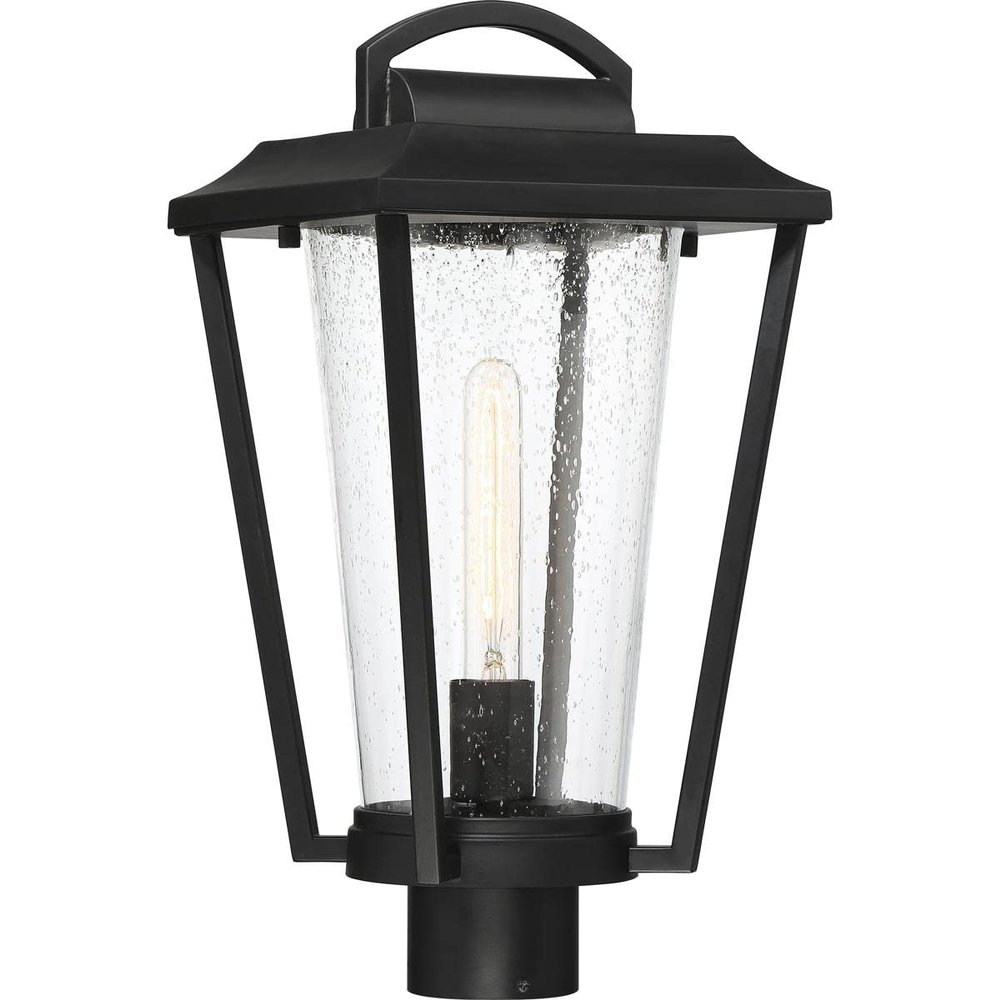 Nuvo 60/6513 Lakeview Lighting Fixture, 1Lt Post Lantern, Aged Bronze Finish with Clear Seed Glass