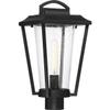Nuvo 60/6513 Lakeview Lighting Fixture, 1Lt Post Lantern, Aged Bronze Finish with Clear Seed Glass view 1