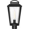 Nuvo 60/6513 Lakeview Lighting Fixture, 1Lt Post Lantern, Aged Bronze Finish with Clear Seed Glass view 3