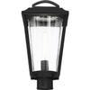 Nuvo 60/6513 Lakeview Lighting Fixture, 1Lt Post Lantern, Aged Bronze Finish with Clear Seed Glass view 4