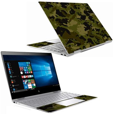MightySkins Skin Compatible with HP Spectre x360 13" (2018) - Green Camouflage | Protective, Durable, and Unique Vinyl Decal wrap Cover | Easy to Apply, Remove, and Change Styles | Made in The USA