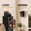 Klipsch R-41SA Powerful Detailed Home Speaker Set of 2 Black view 3