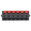 uxcell 5pcs 12 Way Jack Socket Spring Push Release Connector Speaker Terminal Strip Block view 2