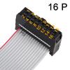 uxcell IDC 16 Pins Connector Flat Ribbon Cable Female Connector Length 30cm 2.54mm Pitch,5pcs view 3