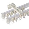 Double Row One Meter Long Bendable Aluminum Metal Alloy Rods Flexible Window Curtain Track White Rail (Side Wall Mount) view 1