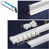 Double Row One Meter Long Bendable Aluminum Metal Alloy Rods Flexible Window Curtain Track White Rail (Side Wall Mount) view 2