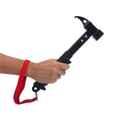 Outdoor Hiking Camping Multi-Function Tent Hammer Stake Remove Mallet, Outdoor Portable Framing Hammer with High Strength Rubber Handle, Multi-Function Lanyard Nail & Stake Puller Tent Hammer