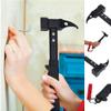 Outdoor Hiking Camping Multi-Function Tent Hammer Stake Remove Mallet, Outdoor Portable Framing Hammer with High Strength Rubber Handle, Multi-Function Lanyard Nail & Stake Puller Tent Hammer view 2