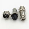 10Set GX20 XLR 2 3 4 5 6 7 8 9 10 12 14 Pin Female Plug 20mm Male Chassis Mount Socket Aviation Circular Connector (12Pin) view 1