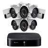 Lorex Weatherproof Indoor/Outdoor Wired Home Surveillance Security System- 8 x 1080p Bullet Cameras w/Night Vision, Ad Motion Detection & Smart Home Voice Compatible (8 Pk) Incl 2TB 16 Channel HD DVR view 1