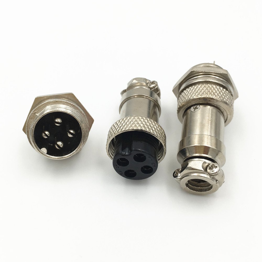 10Set GX16 XLR 16mm 2 3 4 5 6 7 8 9 10 Pin Female Plug Male Socket Aviation Connector (4Pin)