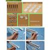 Double Row Plastic Metal Alloy Rod Curved Rail Window Curtain Track Poles Ceiling Mounting (500cm Dual Row) view 4