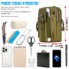 IronSeals Tactical Molle Pouch Compact Utility EDC Waist Pack Cell Phone Holster for 4.7"-6.9" iPhone 15 Pro Max/15/14 Plus/14 Pro Max/14 Pro/14/13 Pro Max/13 Pro/13/12 Pro/11 Pro/11/XS Max view 4