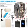 IronSeals Tactical Molle Pouch Compact Utility Gadget Waist Bag Pack with Cell Phone Holster for 4.7"-6.7" iPhone 13 Pro Max/13 Pro/13/12 Pro Max/12 Pro/12/11 Pro Max/11 Pro/11/XS Max view 4