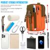 IronSeals Tactical Molle Pouch Compact Utility EDC Waist Pack Cell Phone Holster for 4.7"-6.9" iPhone 15 Pro Max/15/14 Plus/14 Pro Max/14 Pro/14/13 Pro Max/13 Pro/13/12 Pro/11 Pro/11/XS Max view 3