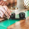 Fashionit U Pro - Mini Bluetooth Speaker Set U Pro TWS Wireless Speakers with Charging Tray | Portable Small Speakers with Surround Sound for Travel, Shower, Beach, Car | Black view 3