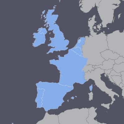 Western Europe GPS Map for Garmin Devices on microSD