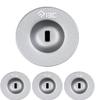 I3C Anchor Plate Adhesive Security Plate, Laptop Lock Plate with Slot, Universal Lock Plate for Laptop, Monitor, Smart Phone,Tablet, Other Electronic Products 4 Pack (Silver) view 1